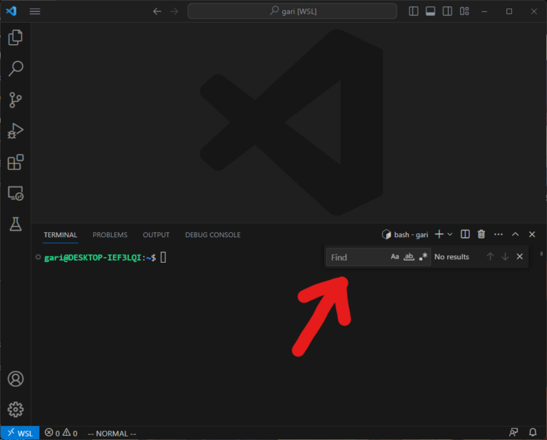 Vscode bash ctrl p 